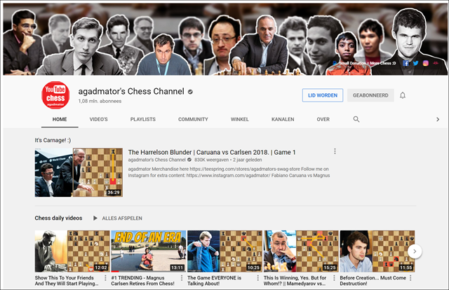 Top-3  Chess Channels
